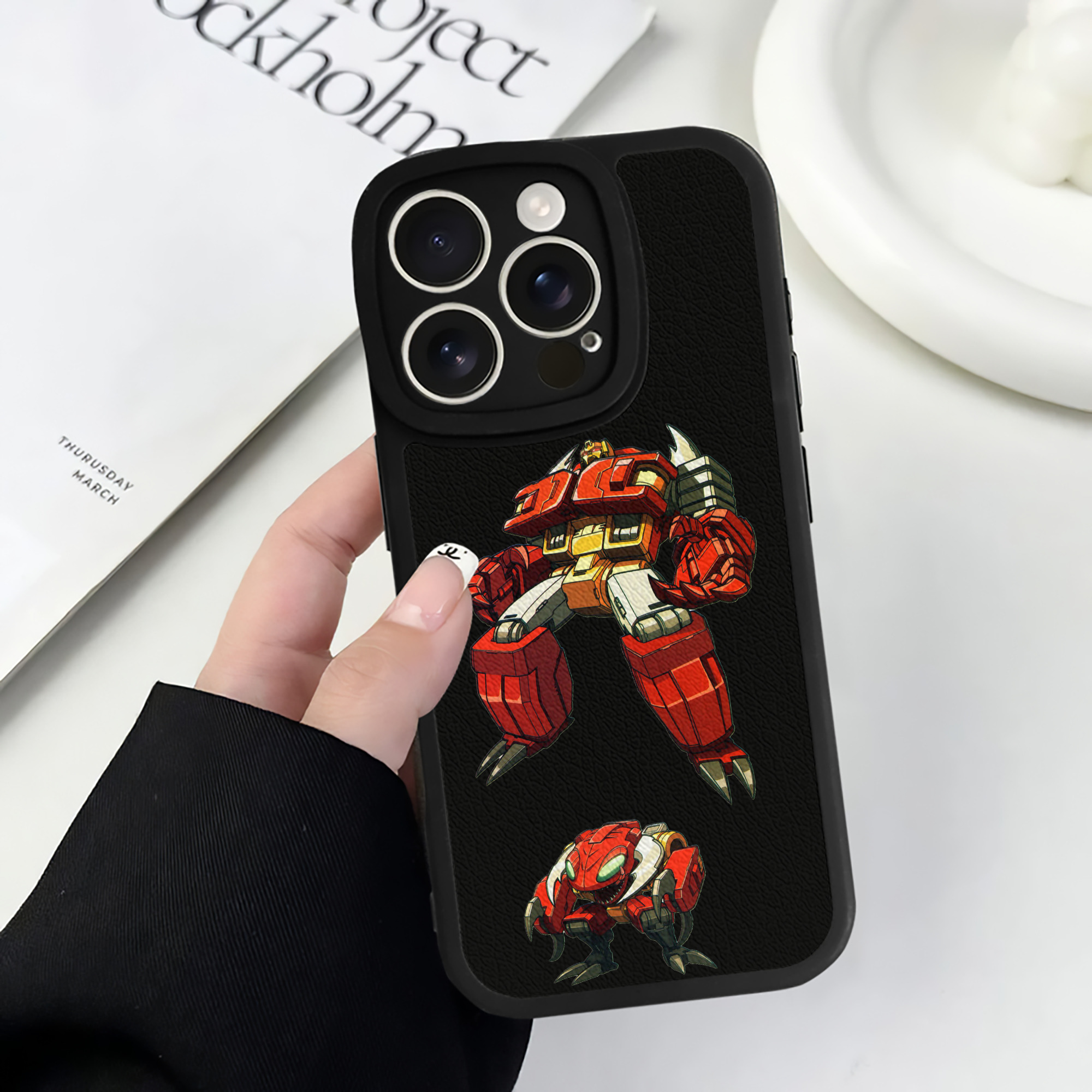（画像用）  【iPhone 16シリーズ対応】シリコンスマホケース（レザー調） 材質：シリコン